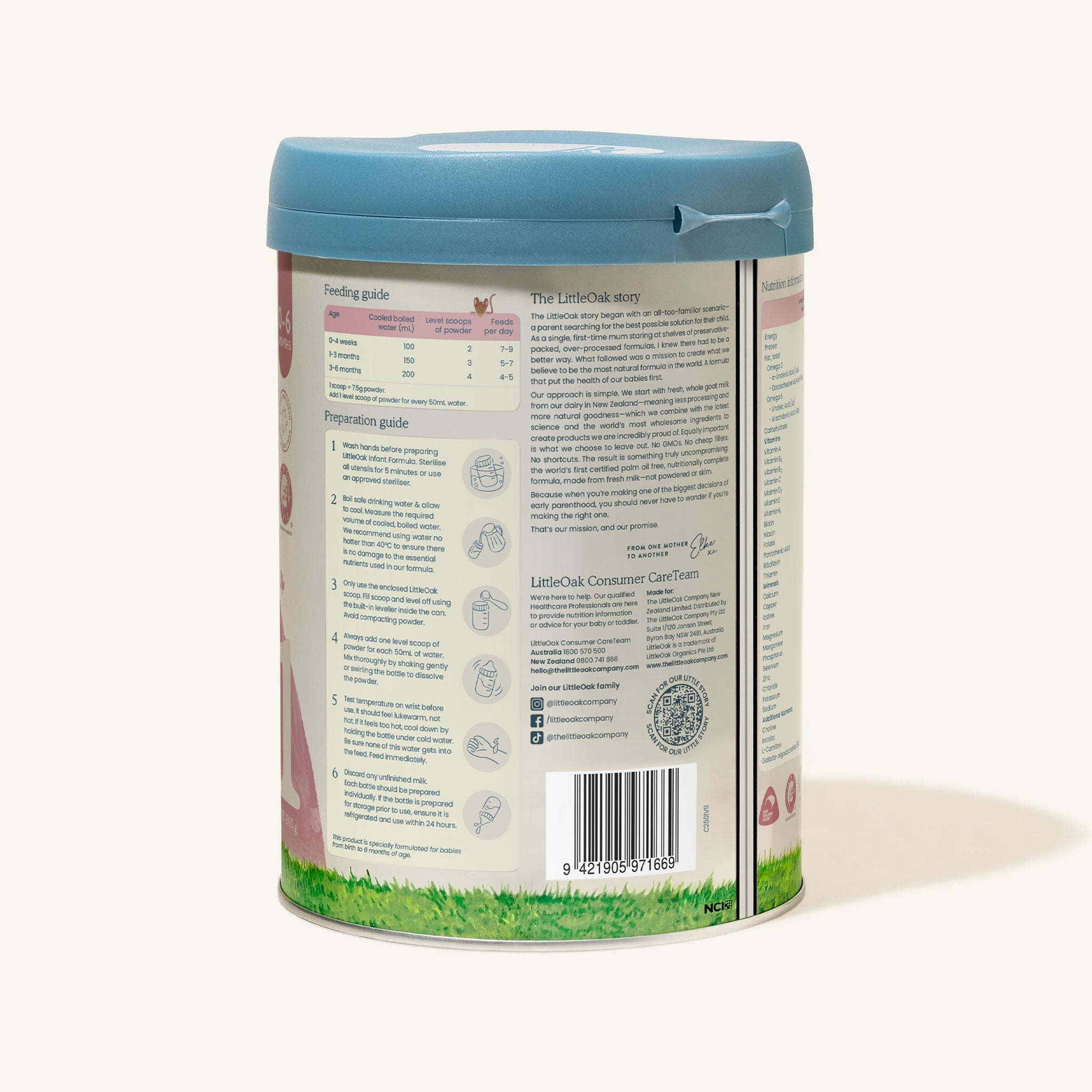 Natural Goat Milk Infant Formula with Olive Oil
