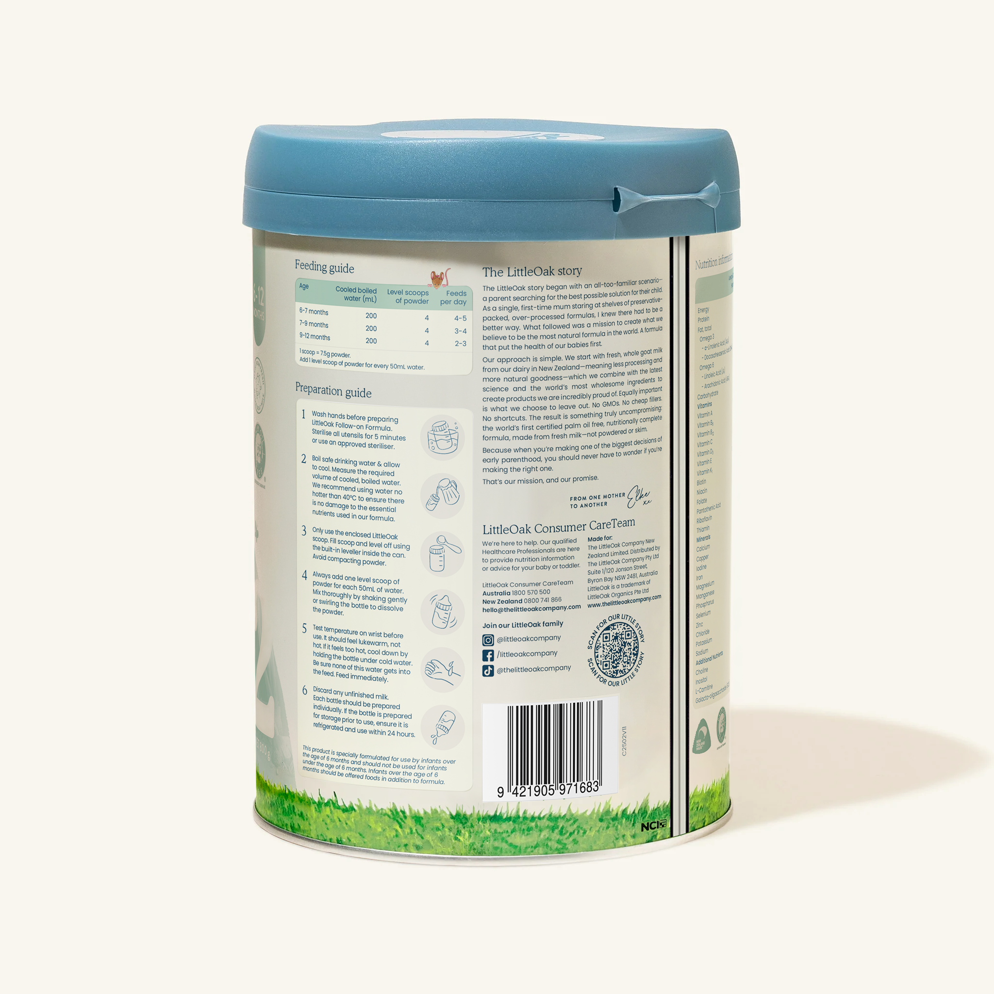 Natural Goat Milk Follow-on Formula with Olive Oil