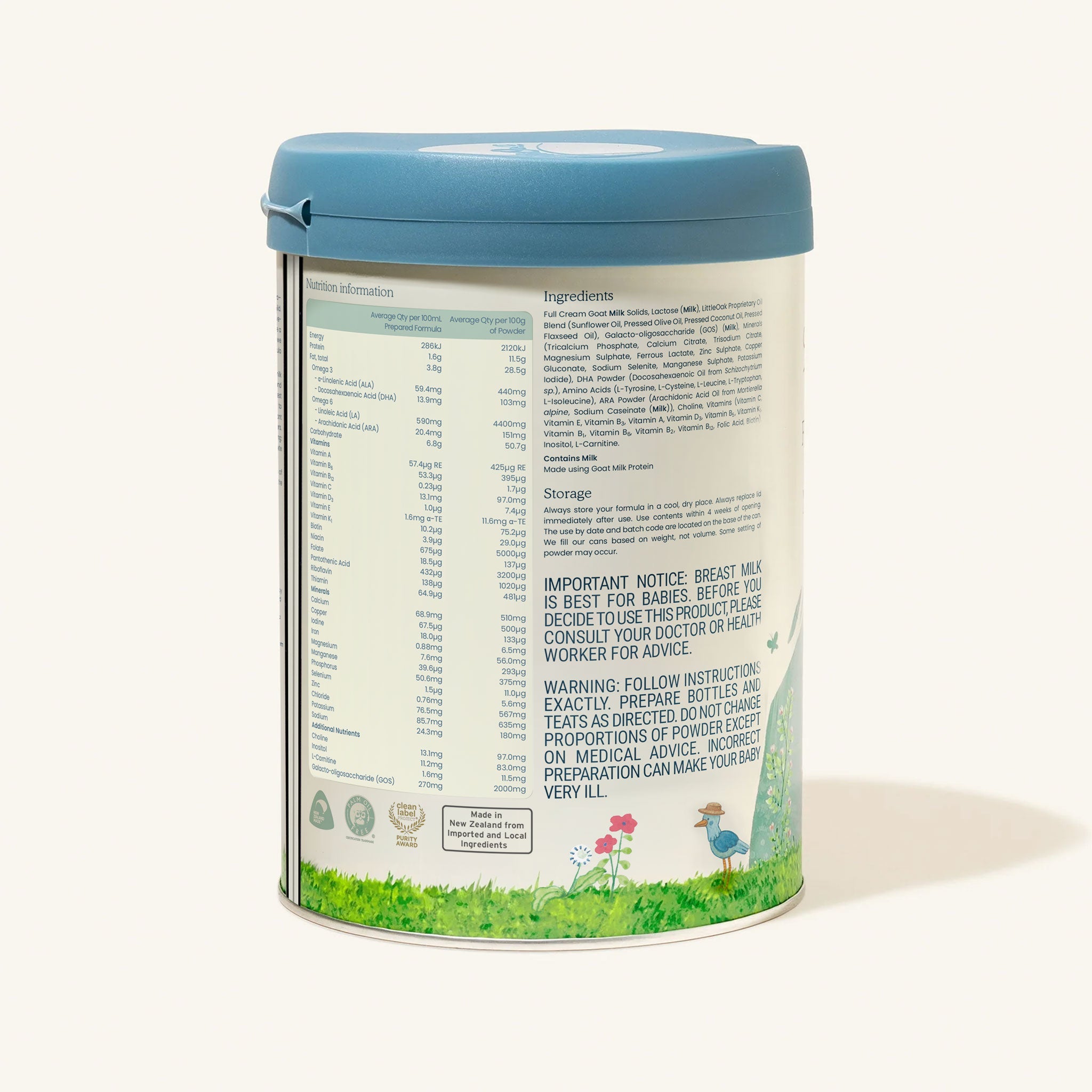 Natural Goat Milk Follow-on Formula with Olive Oil