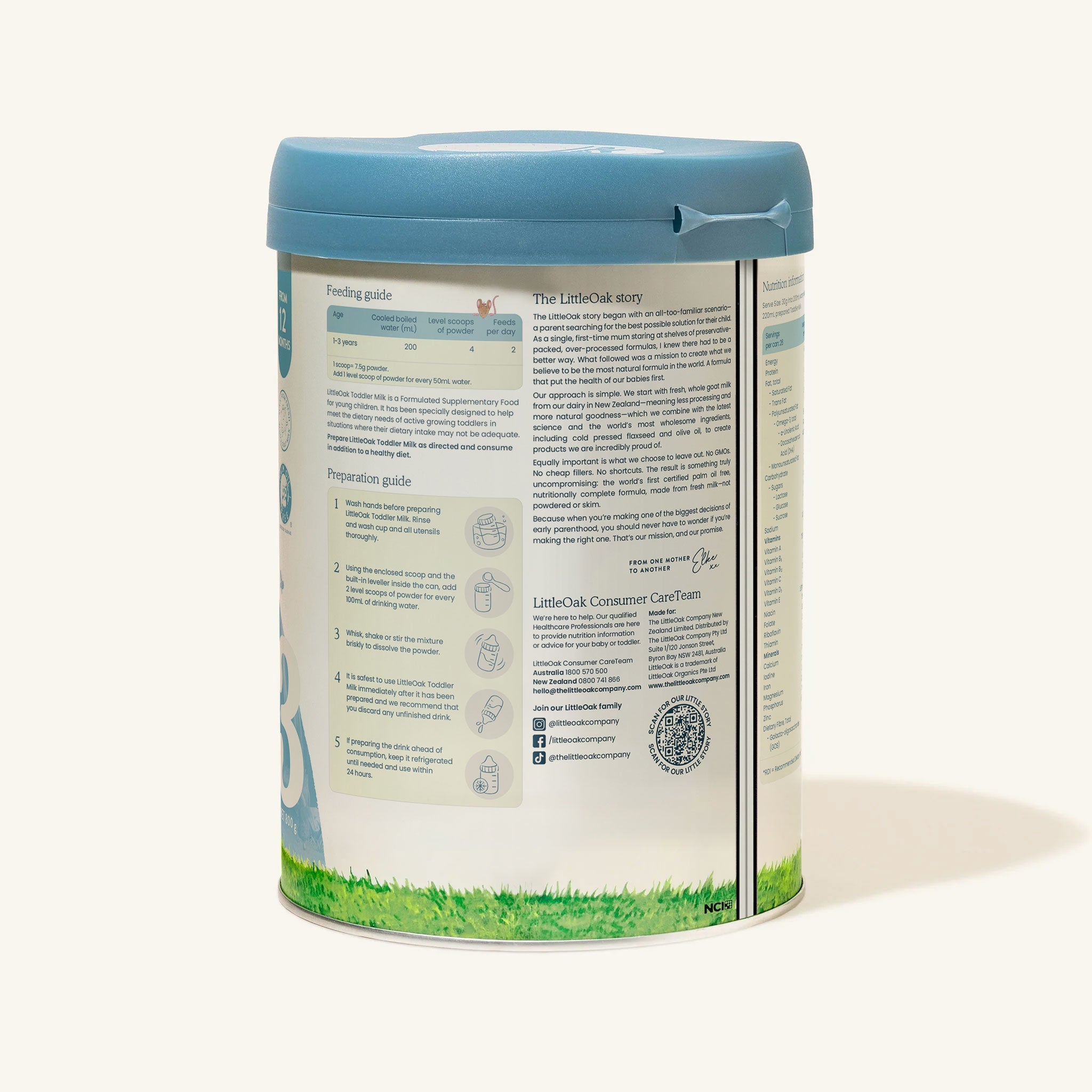 Natural Goat Milk Toddler Milk with Olive Oil